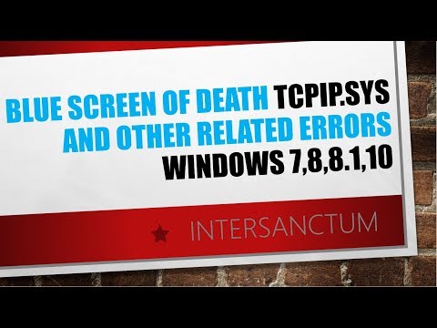 Tcpip Sys Blue Screen Windows 10