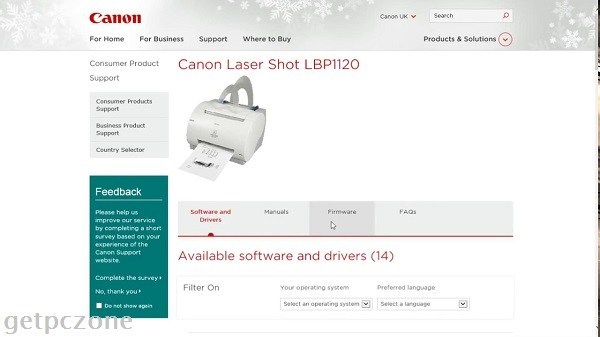 Driver printer canon lbp 1120 for windows 10